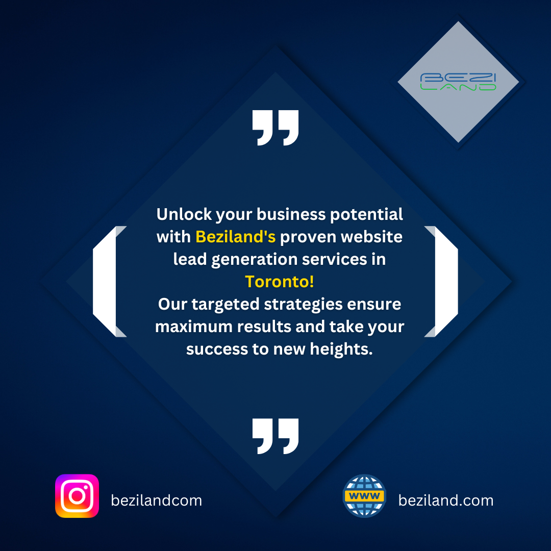 Drive Success with Beziland's Expert SEO and Web Design Services in Toronto!